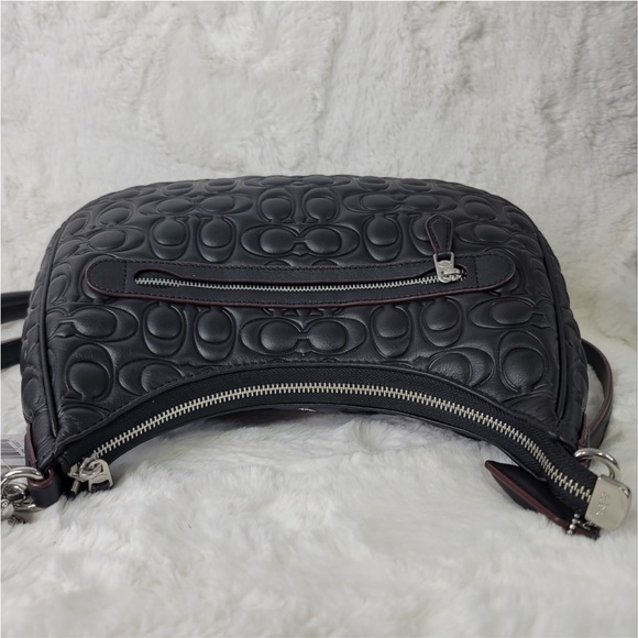 🔥SALE COACH 2 SET Black Signature 3-in-1 Handbag Shoulder Bag Crossbody Purse - Picture 13 of 16